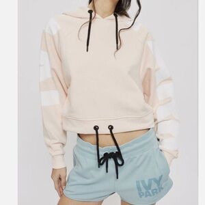 Ivy Park Baby Pink Drawstring Sweatshirt
